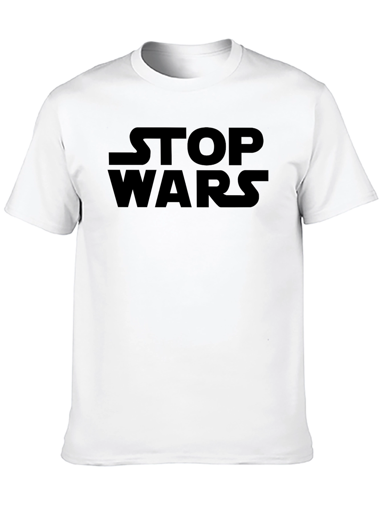 Stop Wars Black Graphic T-Shirt