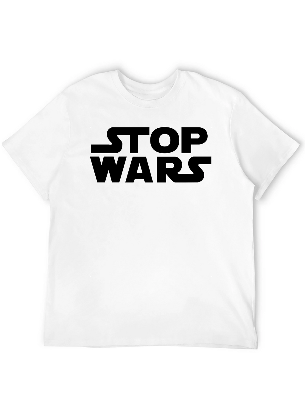 Stop Wars Black Graphic T-Shirt