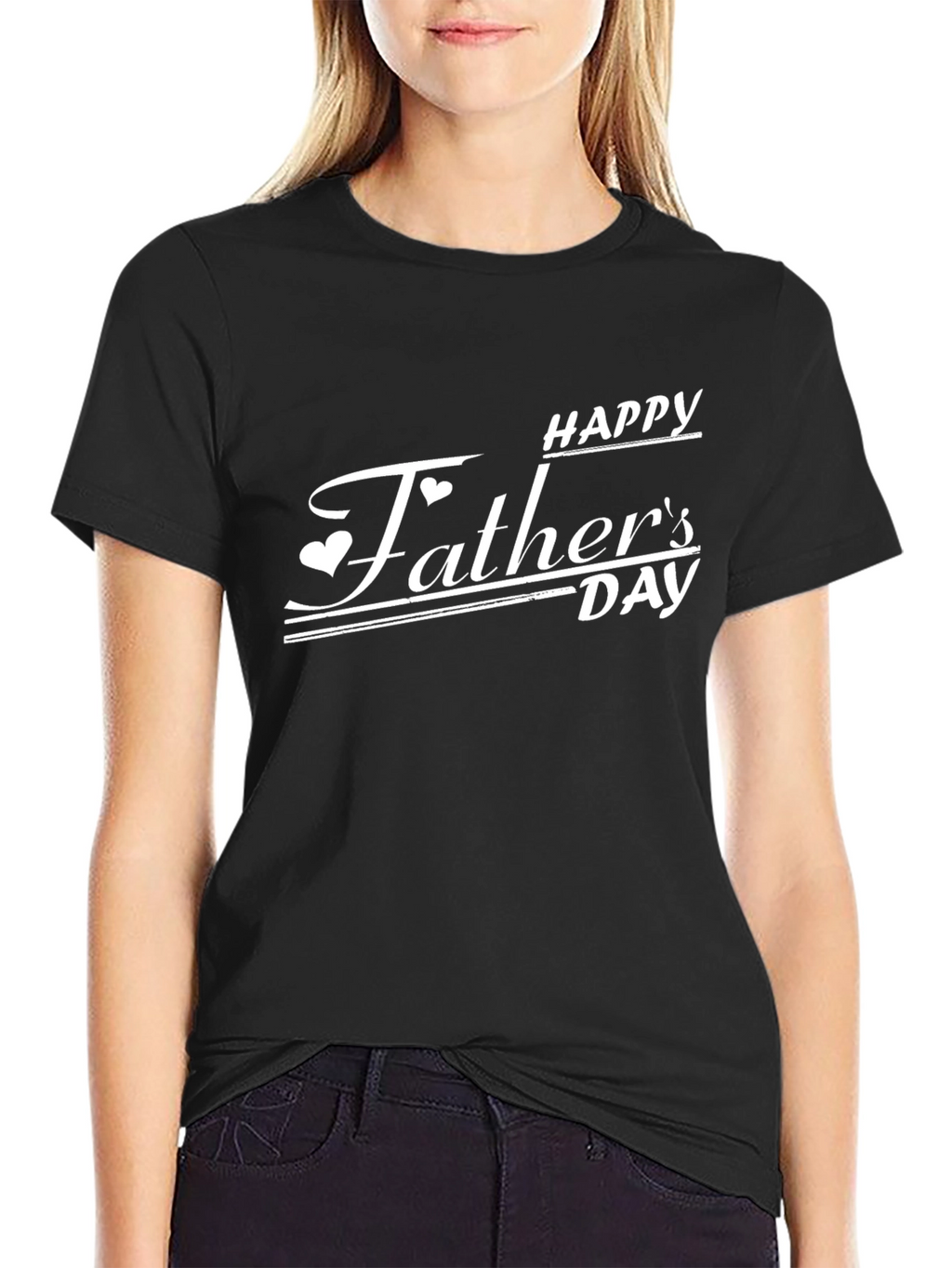 Happy Fathers Day Black T-Shirt