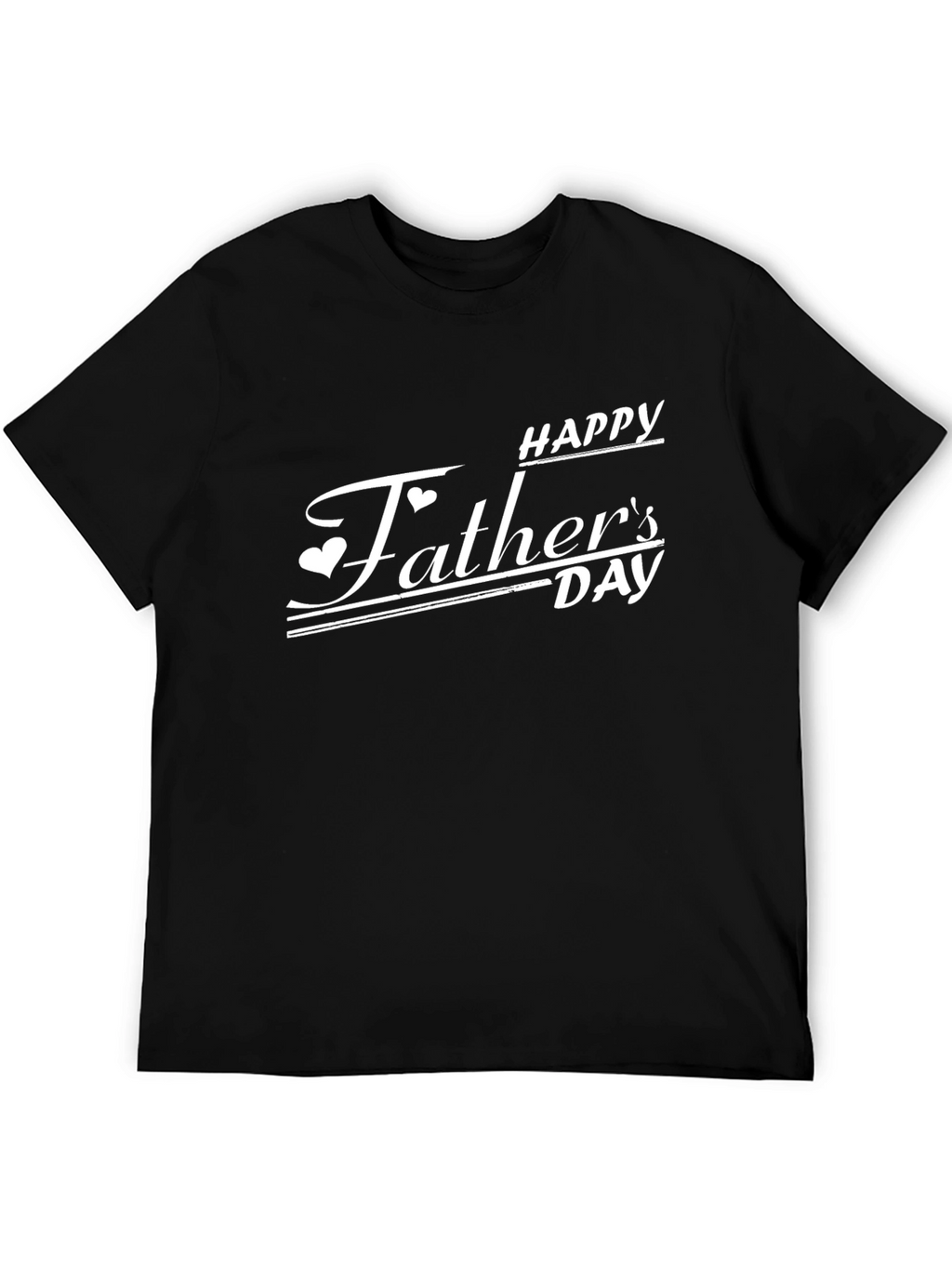 Happy Fathers Day Black T-Shirt