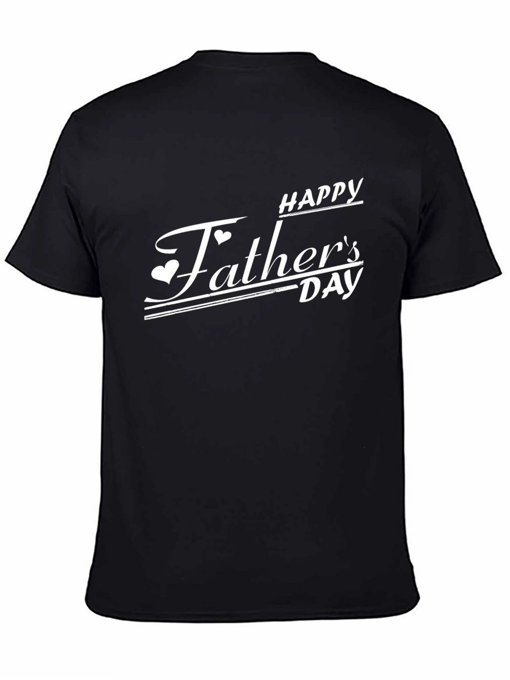 Happy Fathers Day Black T-Shirt