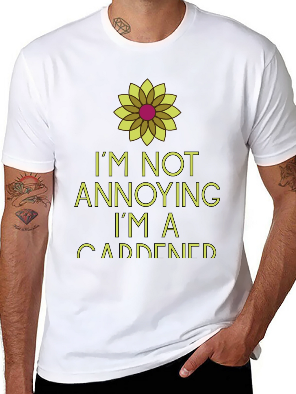 Im Not Annoying Im A Gardener Black T-Shirt