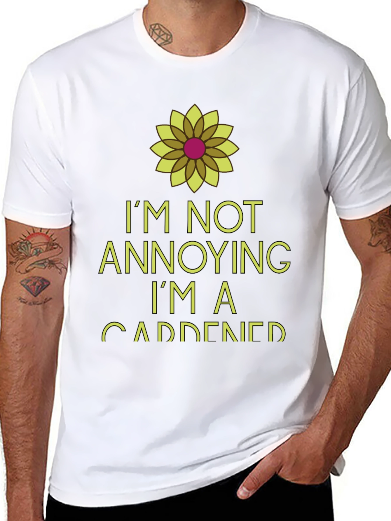 Im Not Annoying Im A Gardener Black T-Shirt