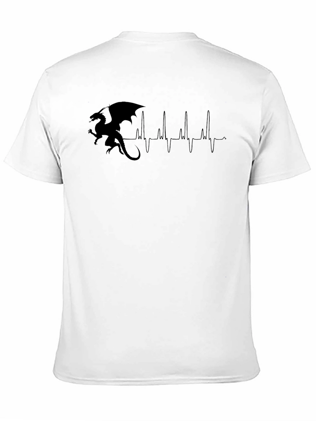 Dragon Heartbeat Graphic Tee - Black