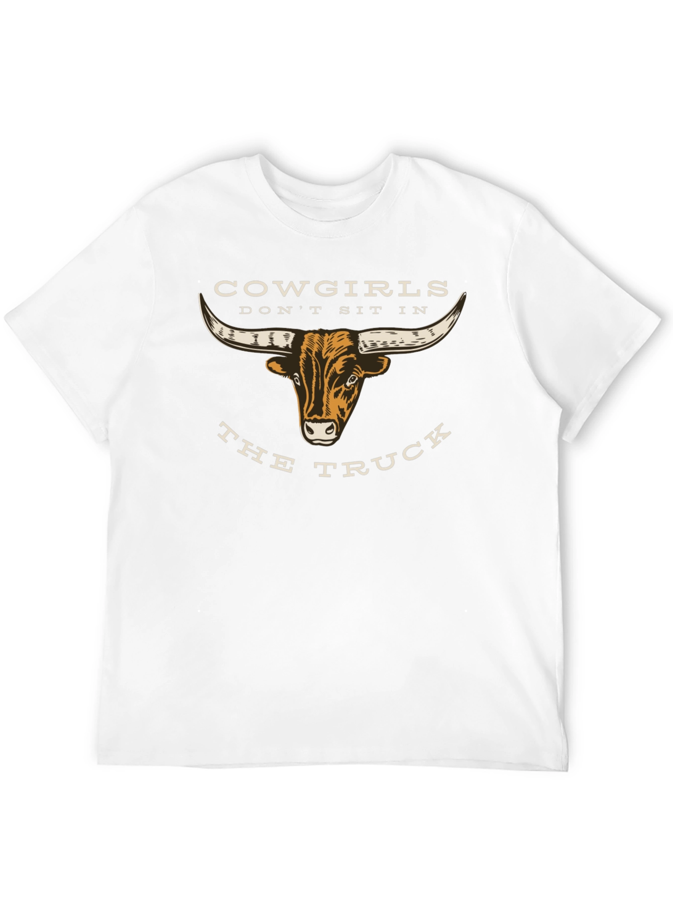 Cowgirls Dont Sit in the Truck Graphic Tee