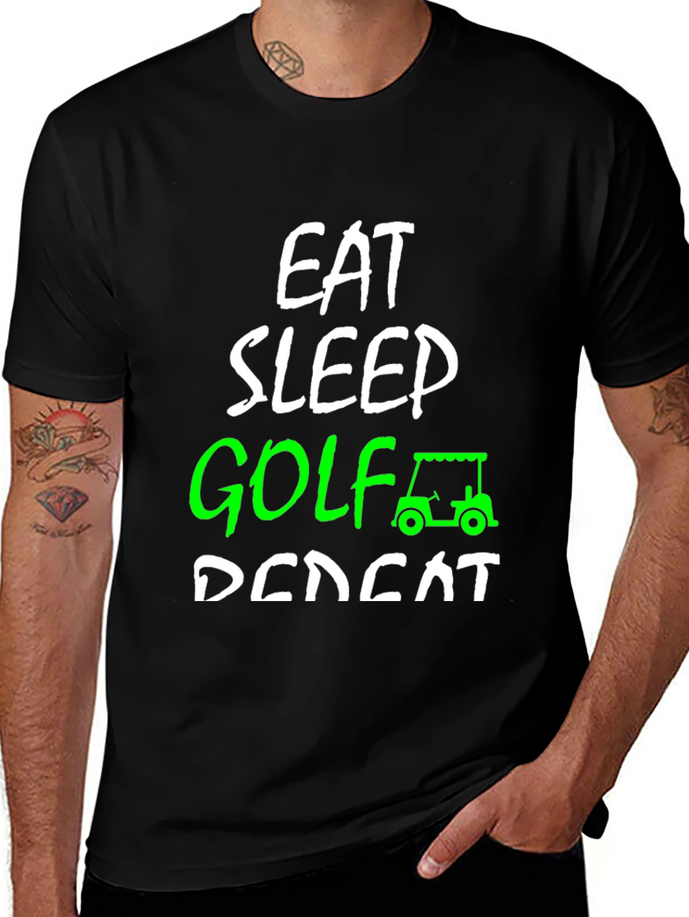 Eat Sleep Golf Repeat T-Shirt