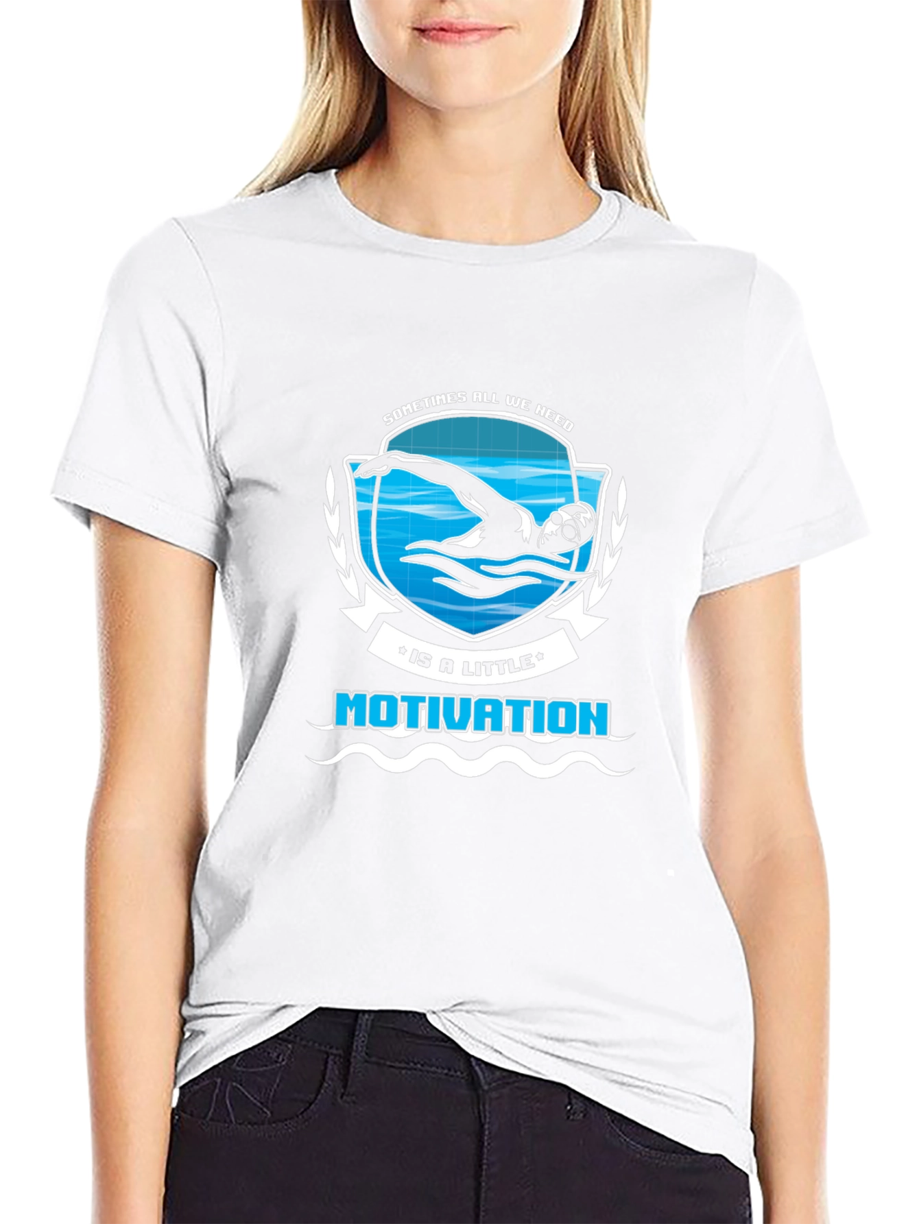 Motivation Swimmer Graphic T-Shirt
