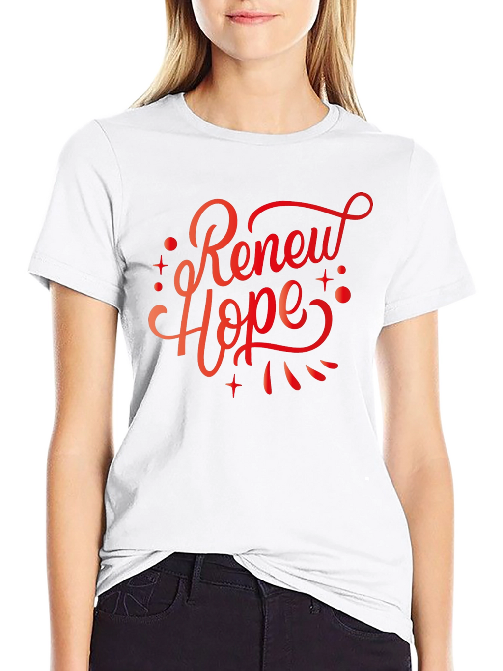 Renew Hope Black Graphic Tee