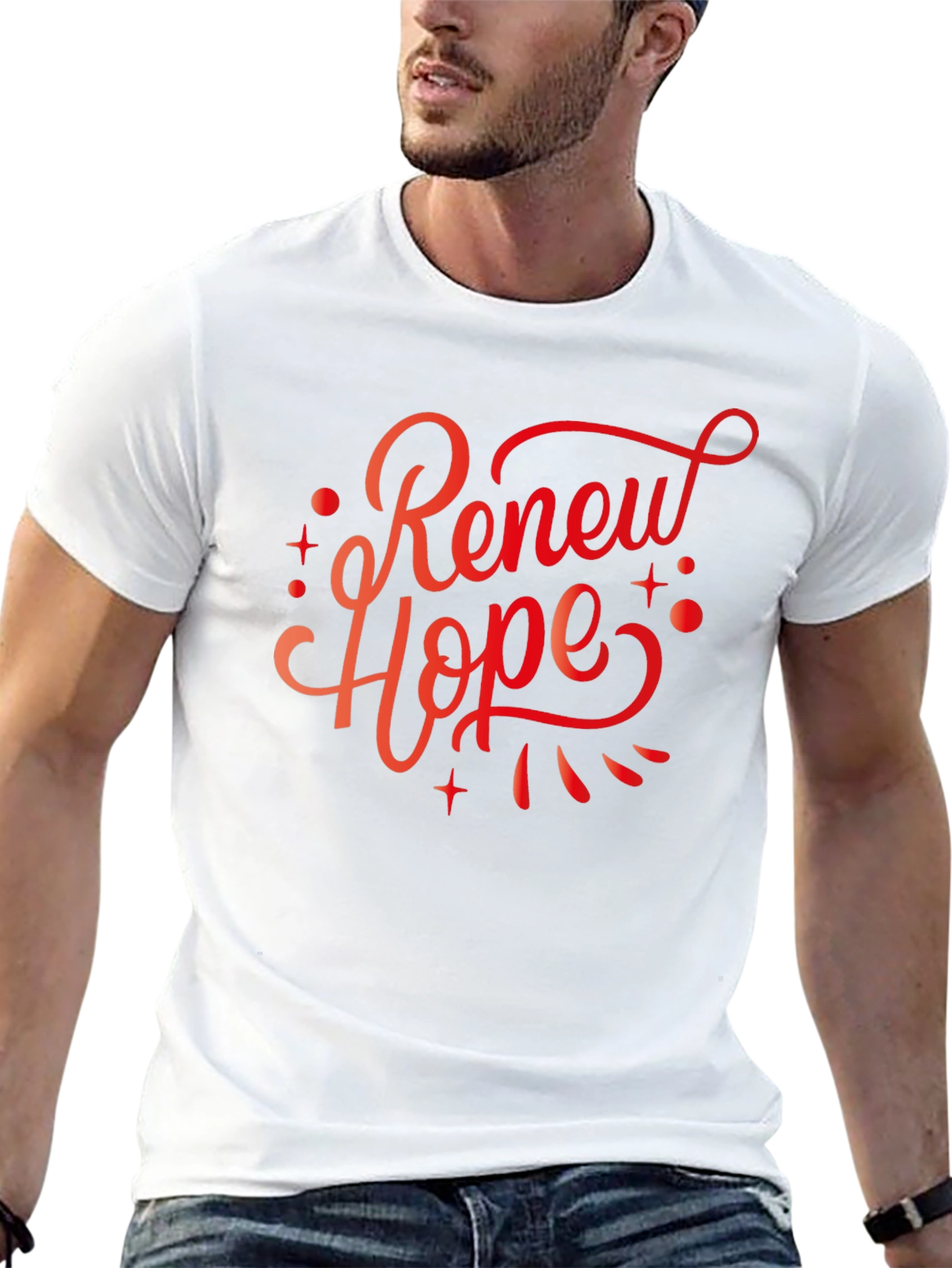 Renew Hope Black Graphic Tee