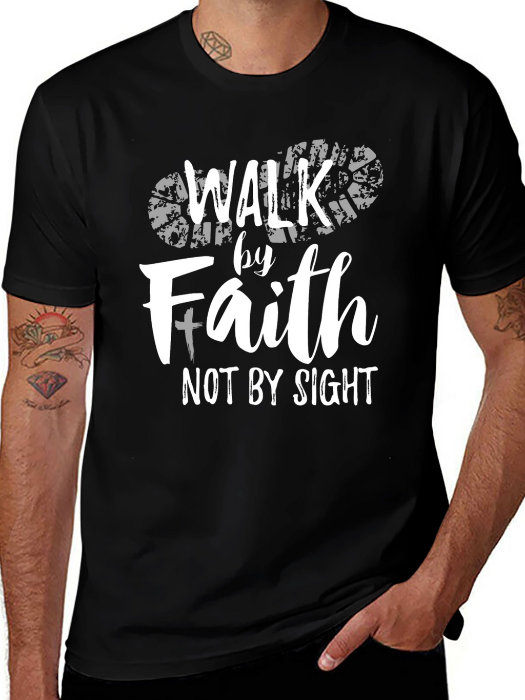 Walk by Faith T-Shirt - Christian Inspired Tee