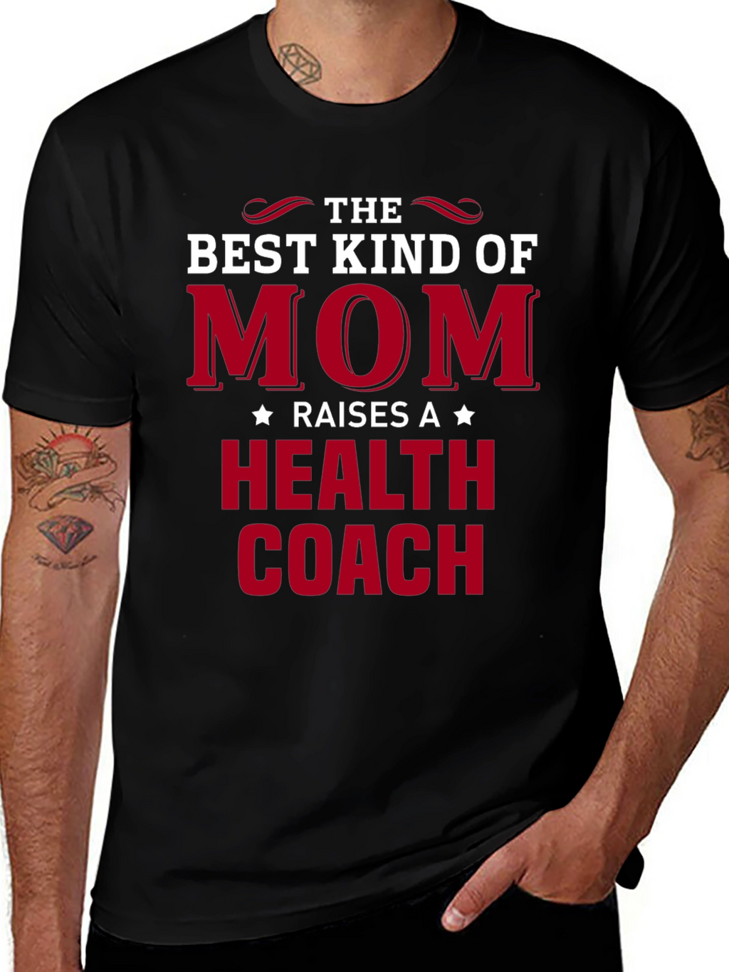 Best Kind of Mom Health Coach Graphic Tee