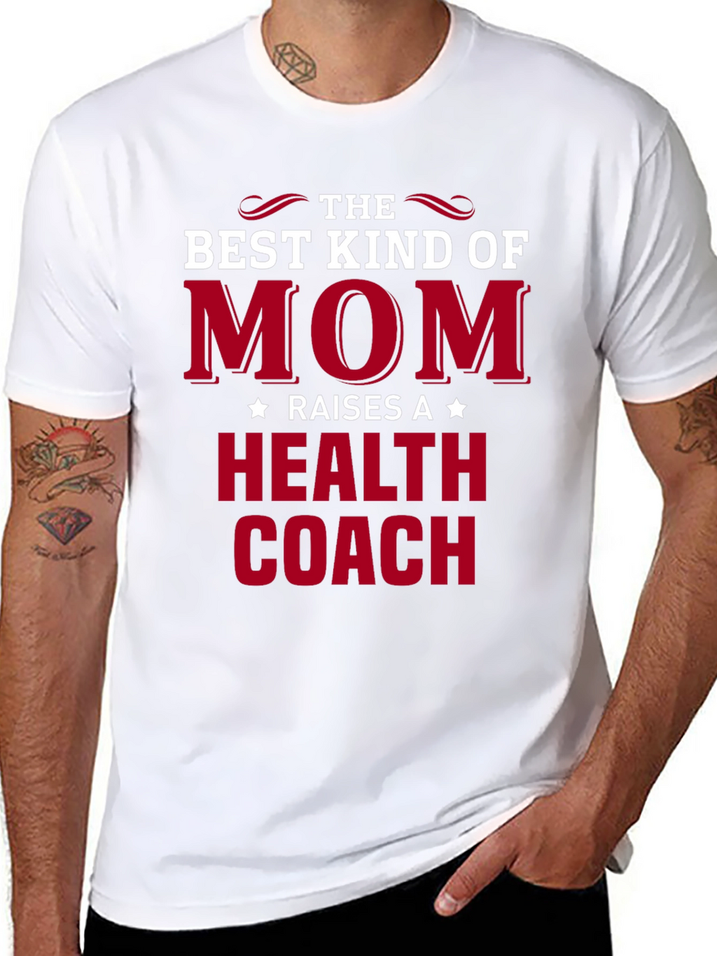 Best Kind of Mom Health Coach Graphic Tee