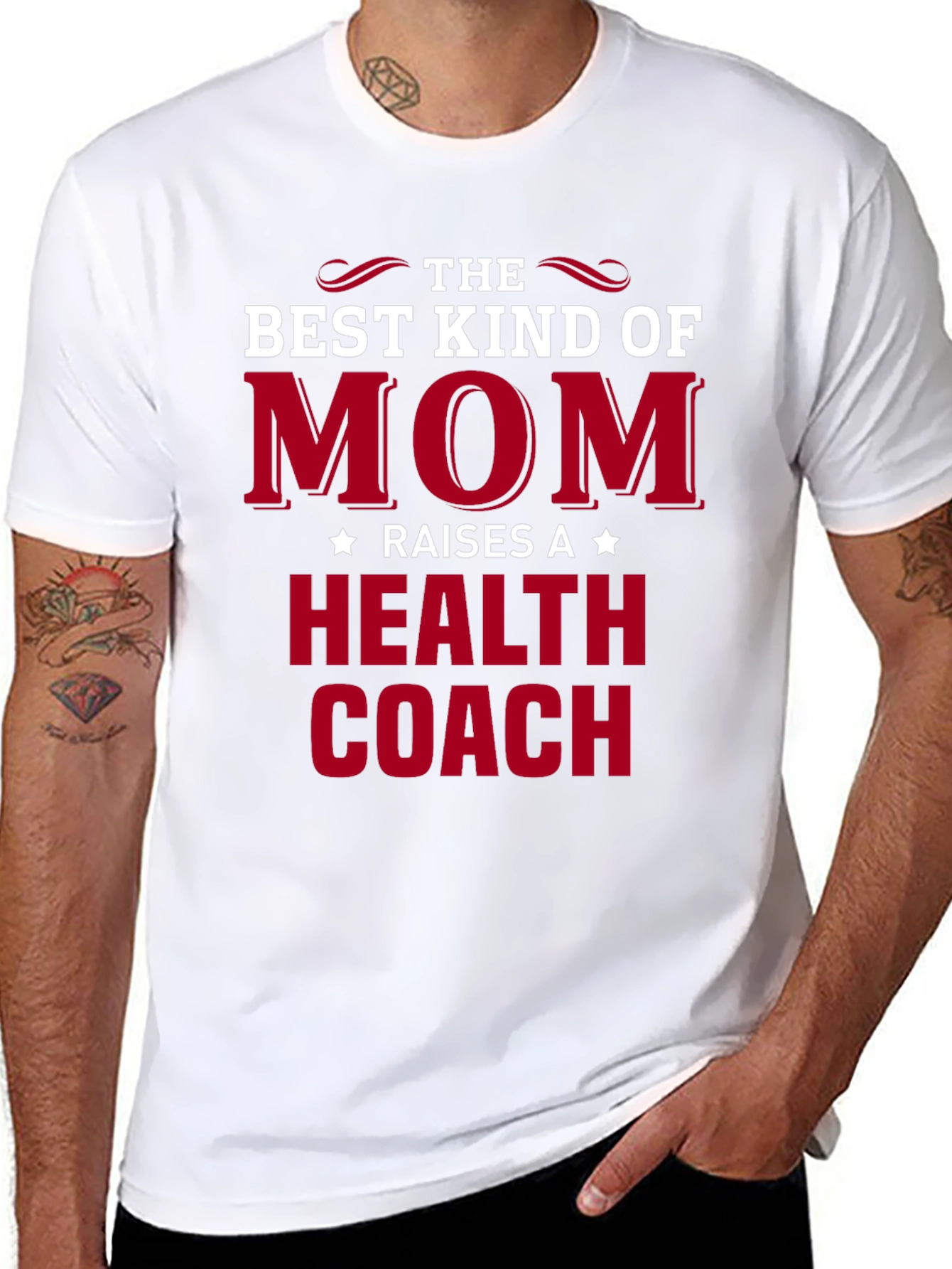 Best Kind of Mom Health Coach Graphic Tee