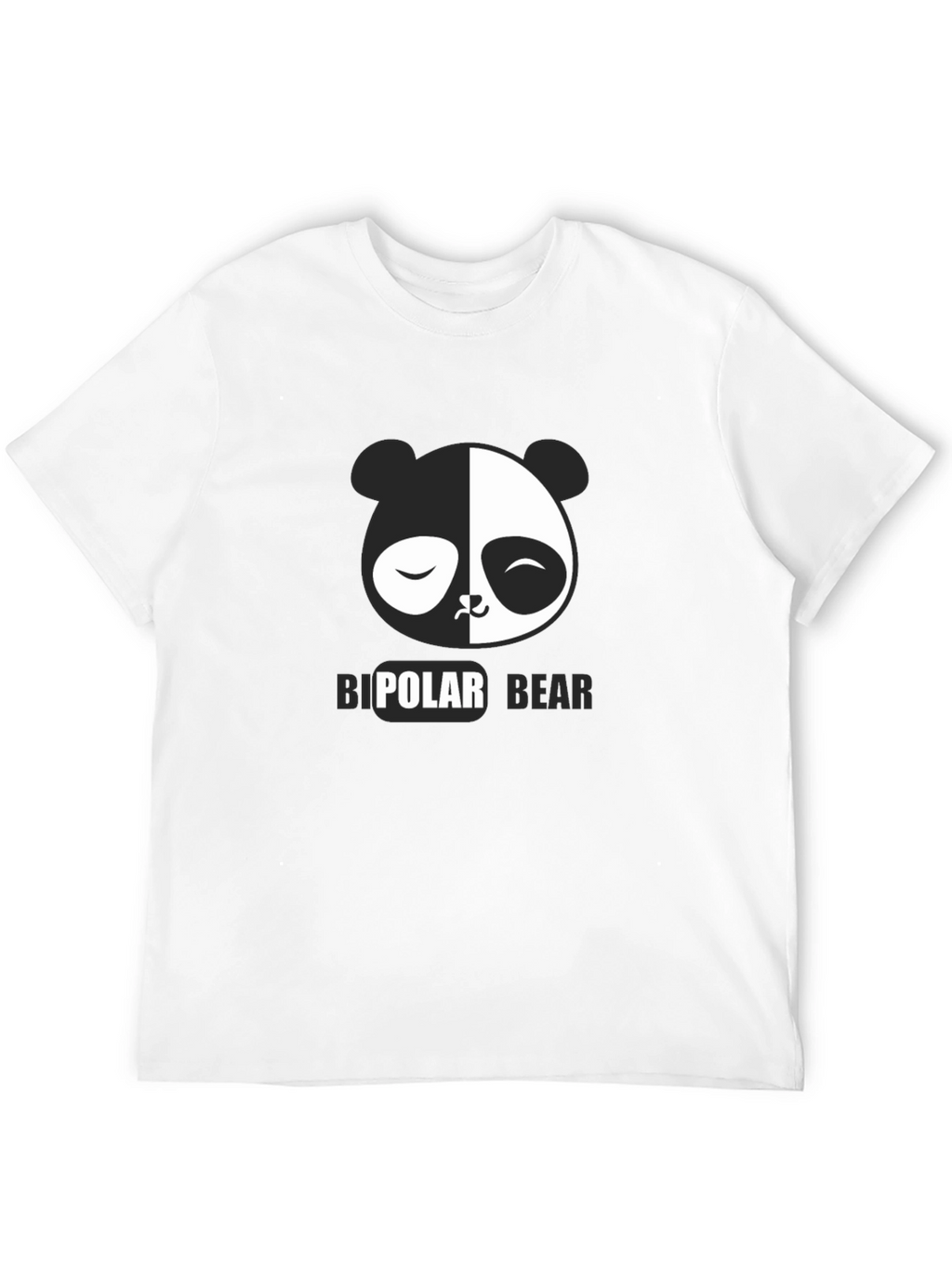 Bipolar Bear T-Shirt - Black Graphic Tee