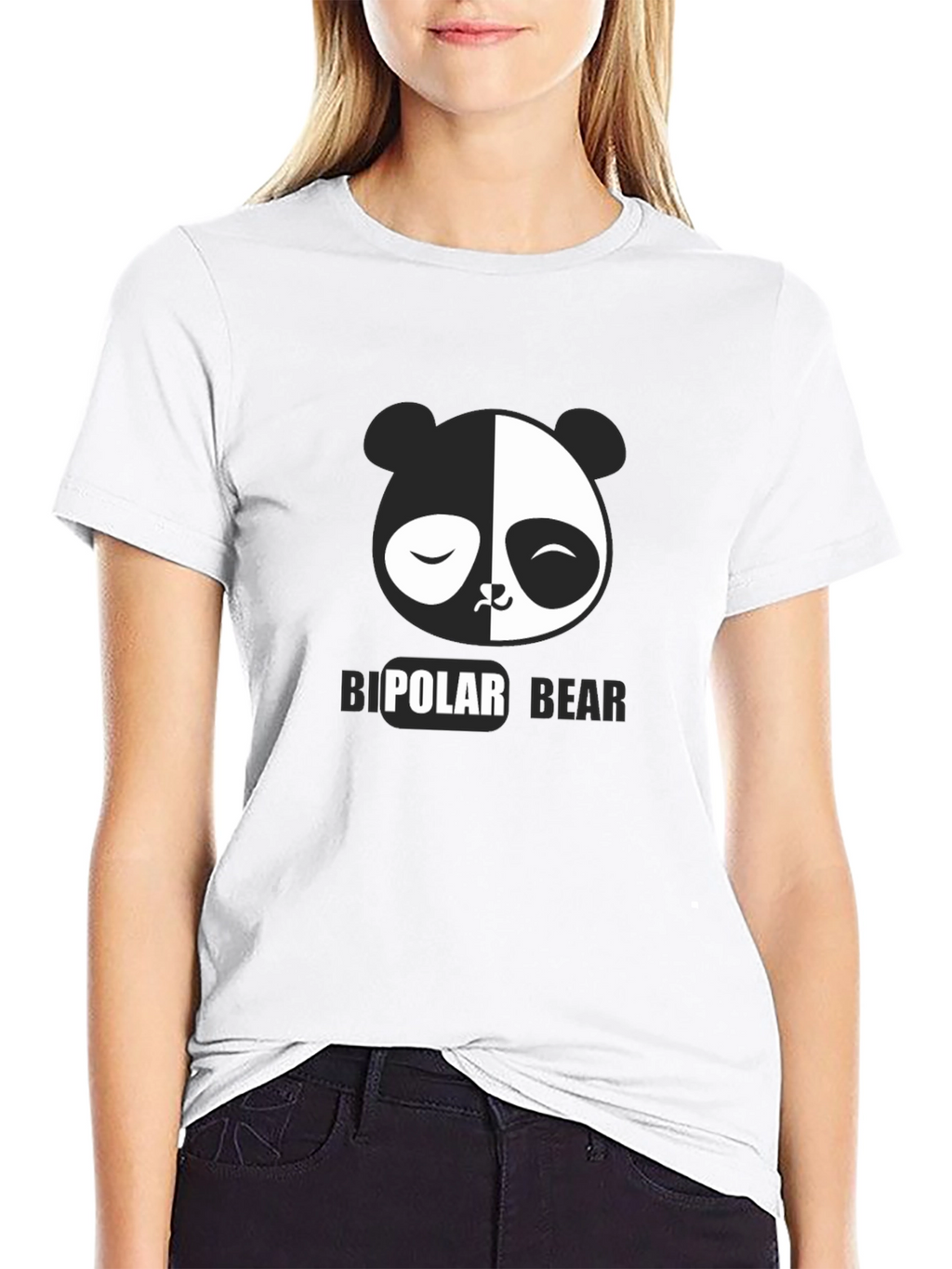Bipolar Bear T-Shirt - Black Graphic Tee