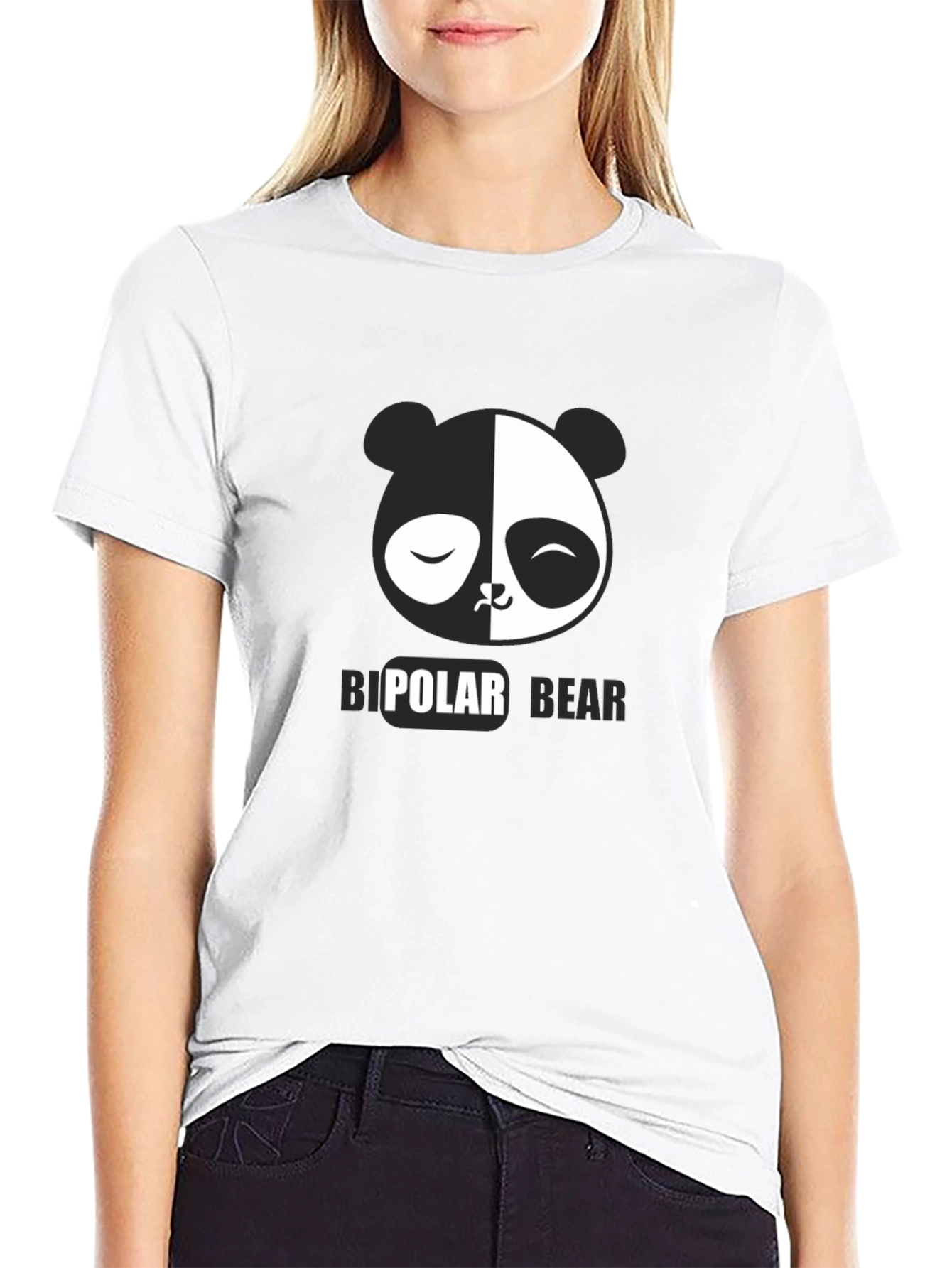 Bipolar Bear T-Shirt - Black Graphic Tee