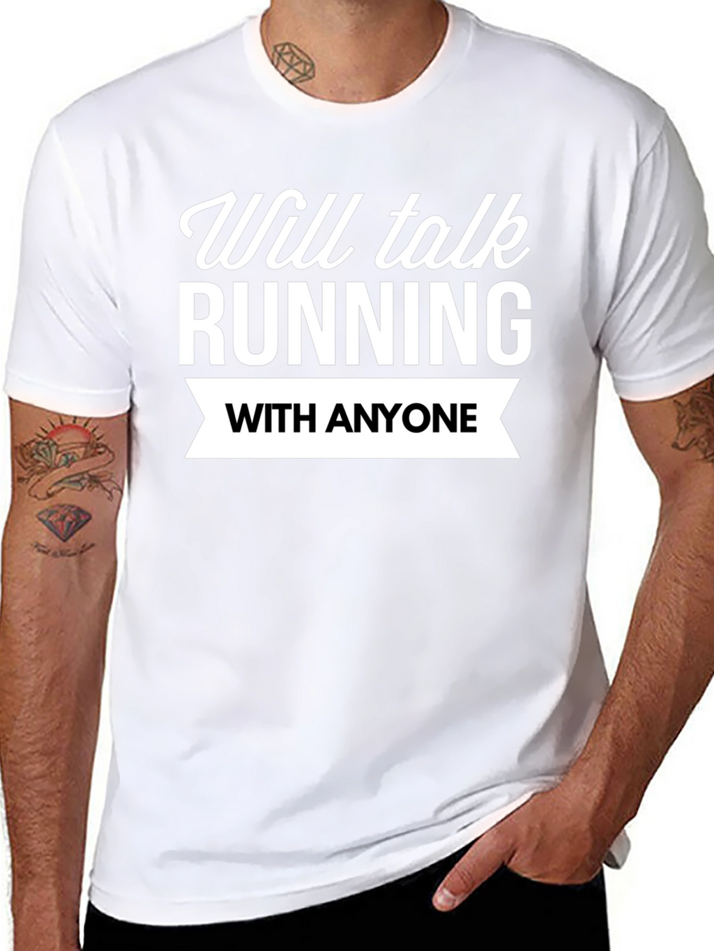 Running Fan T-Shirt: Will Talk Running With Anyone