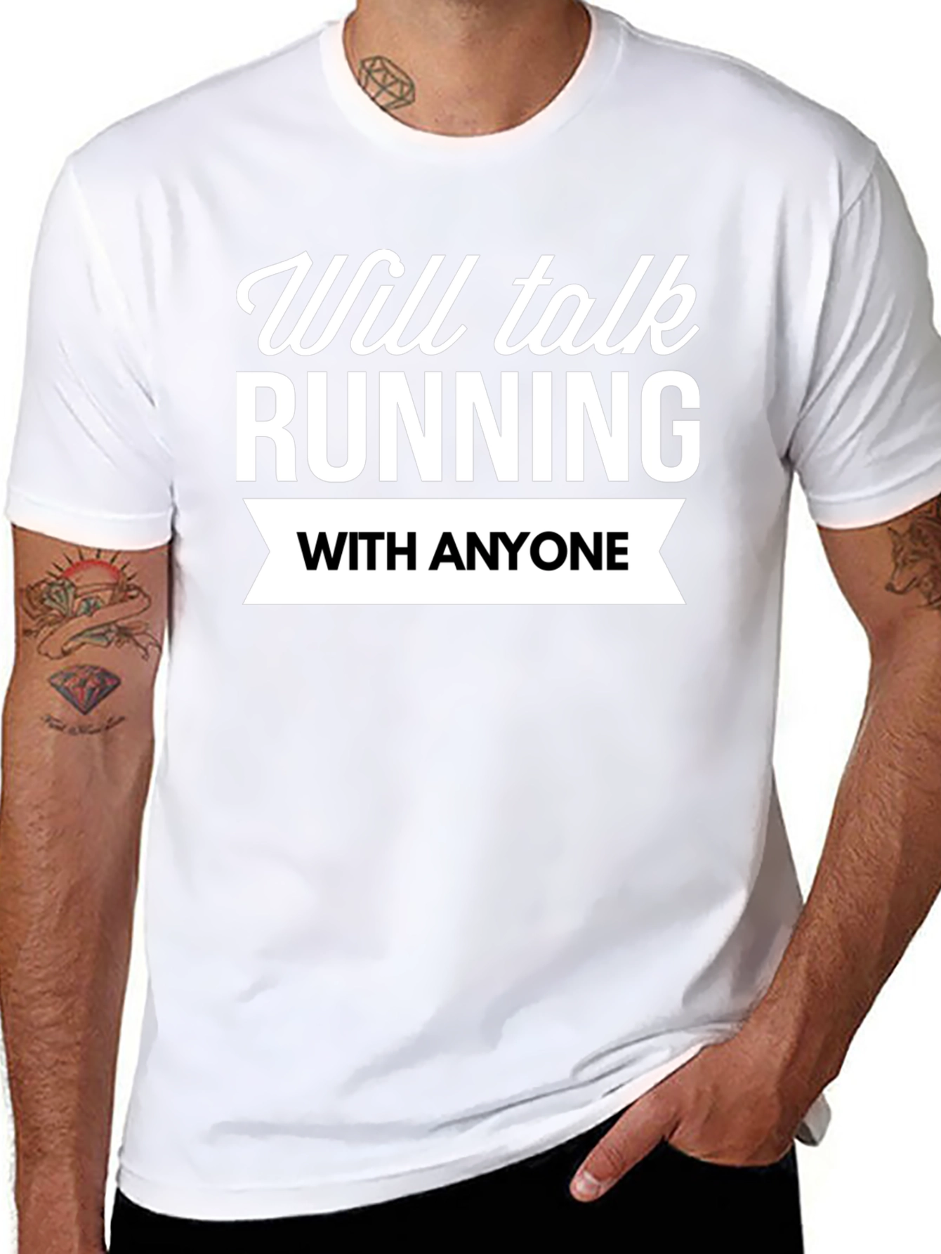 Running Fan T-Shirt: Will Talk Running With Anyone