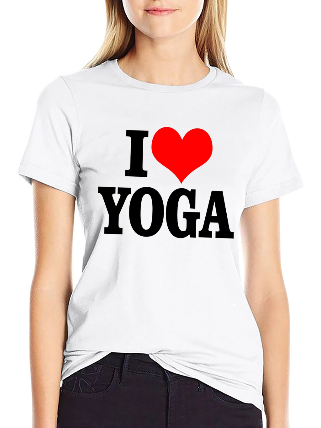 I Heart Yoga T-Shirt - Black