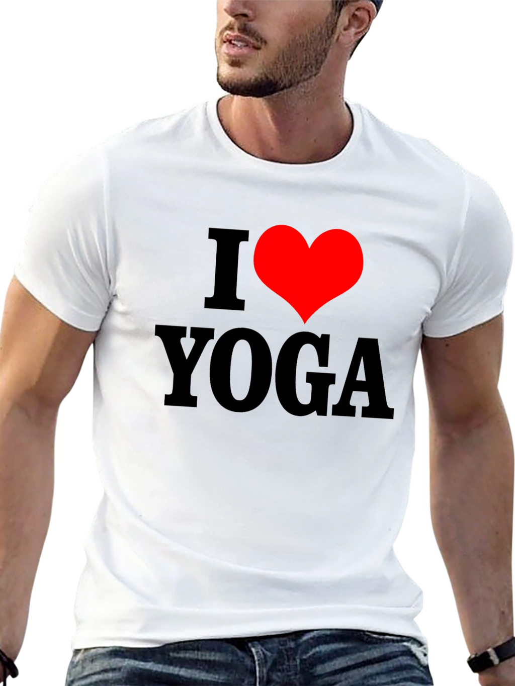 I Heart Yoga T-Shirt - Black
