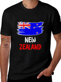 New Zealand Flag T-Shirt Graphic Tee