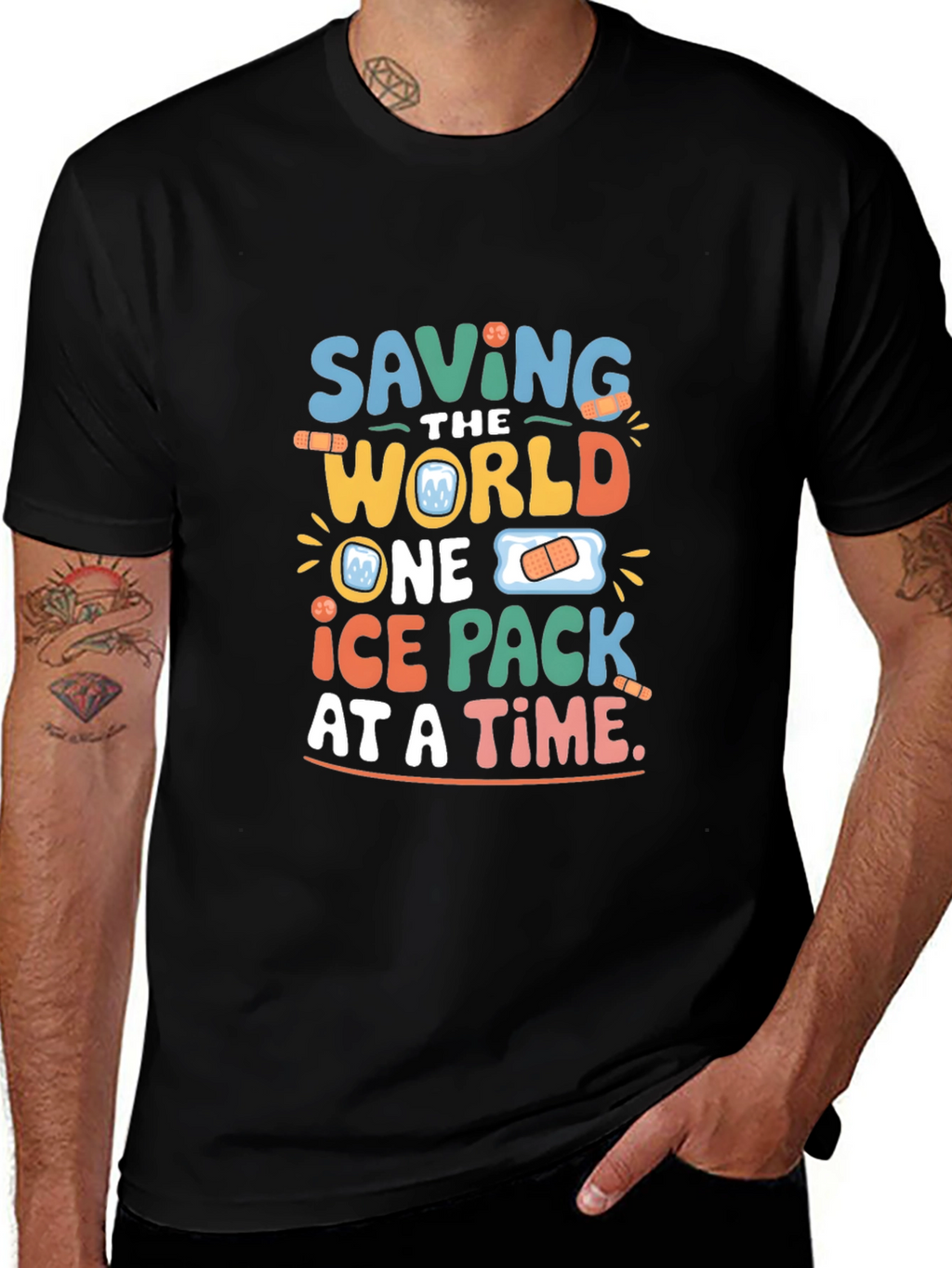 Saving The World Ice Pack T-Shirt