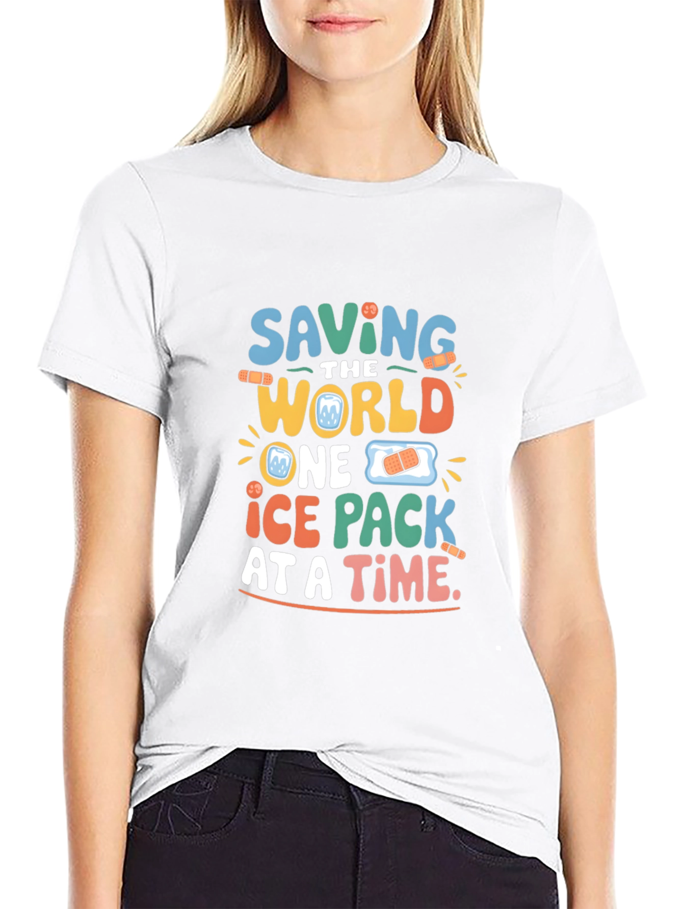 Saving The World Ice Pack T-Shirt