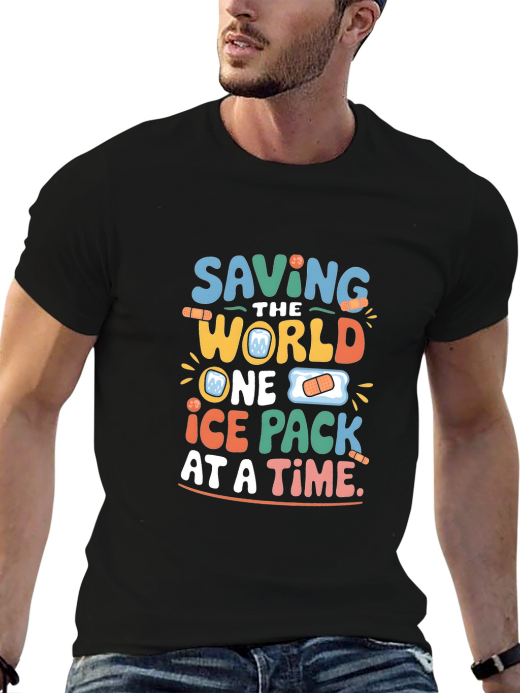 Saving The World Ice Pack T-Shirt