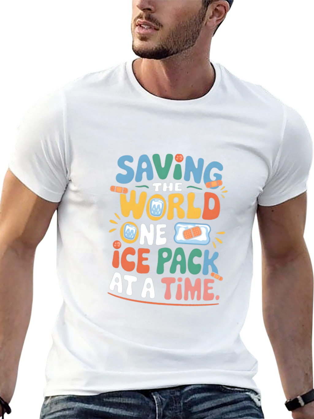 Saving The World Ice Pack T-Shirt