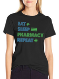 Eat Sleep Pharmacy Repeat T-Shirt