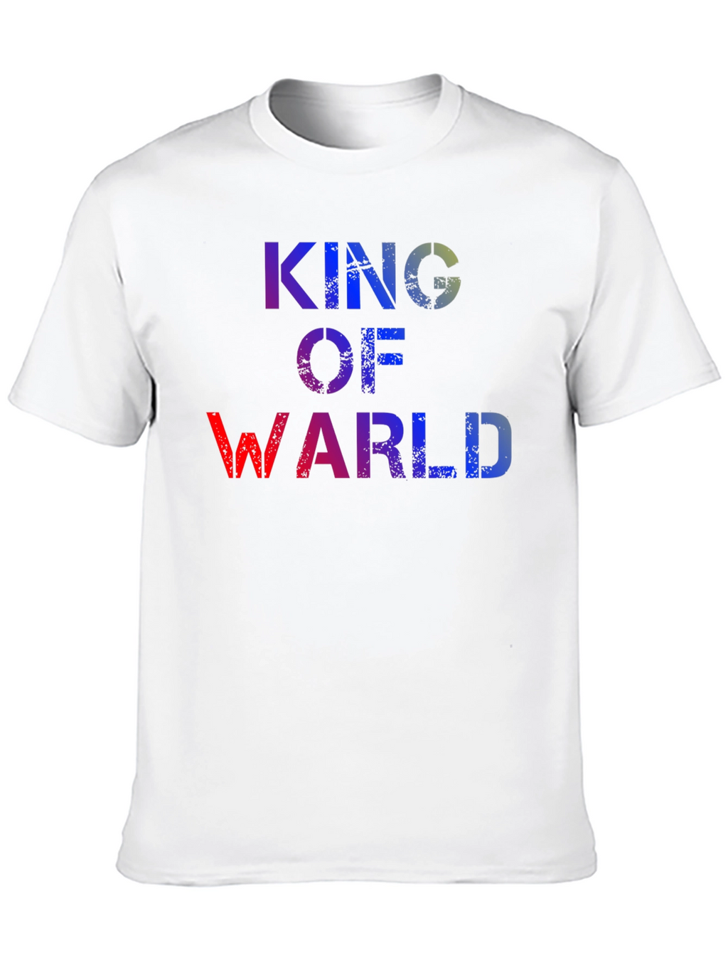 King of Warl T-Shirt - Distressed Graphic Tee