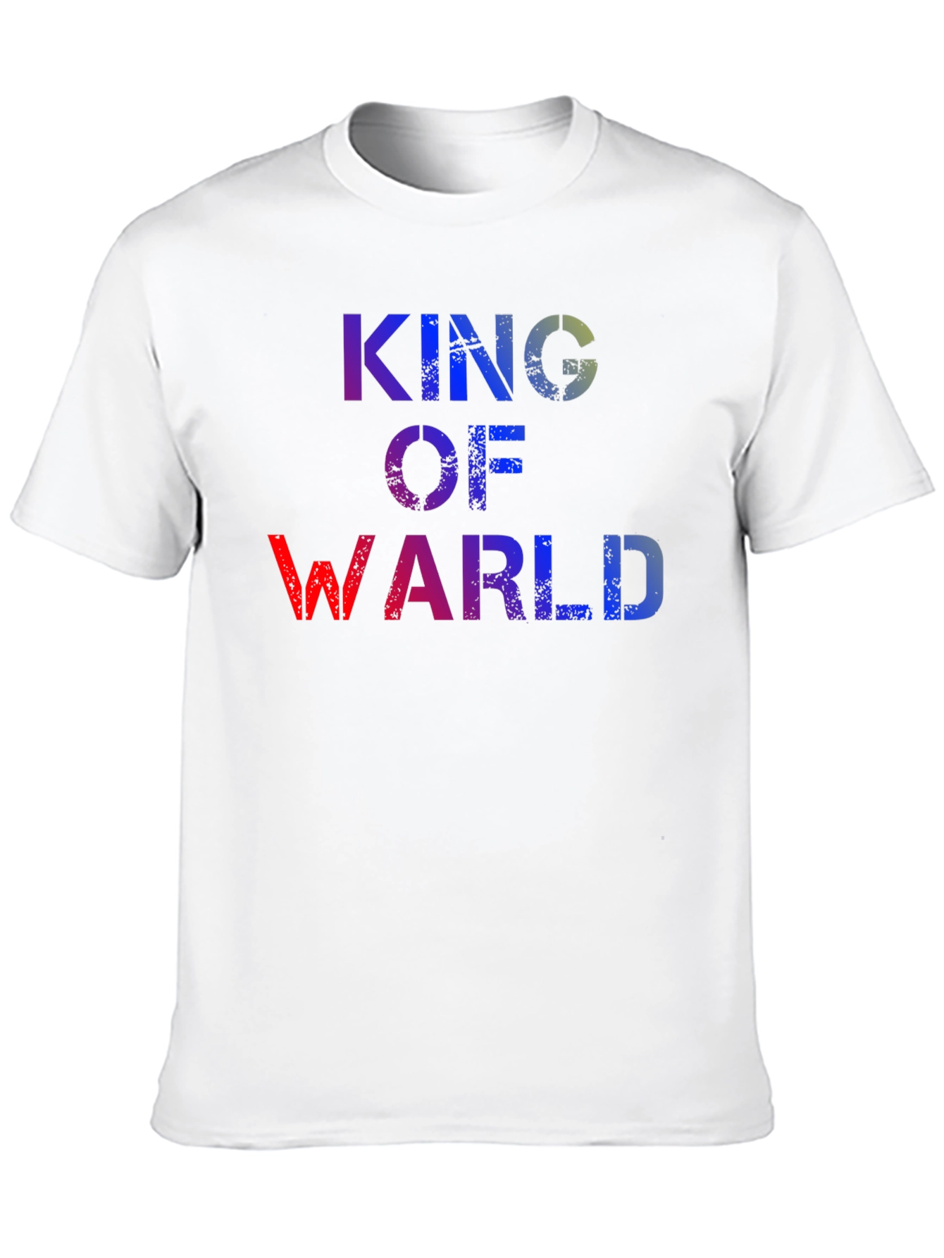 King of Warl T-Shirt - Distressed Graphic Tee