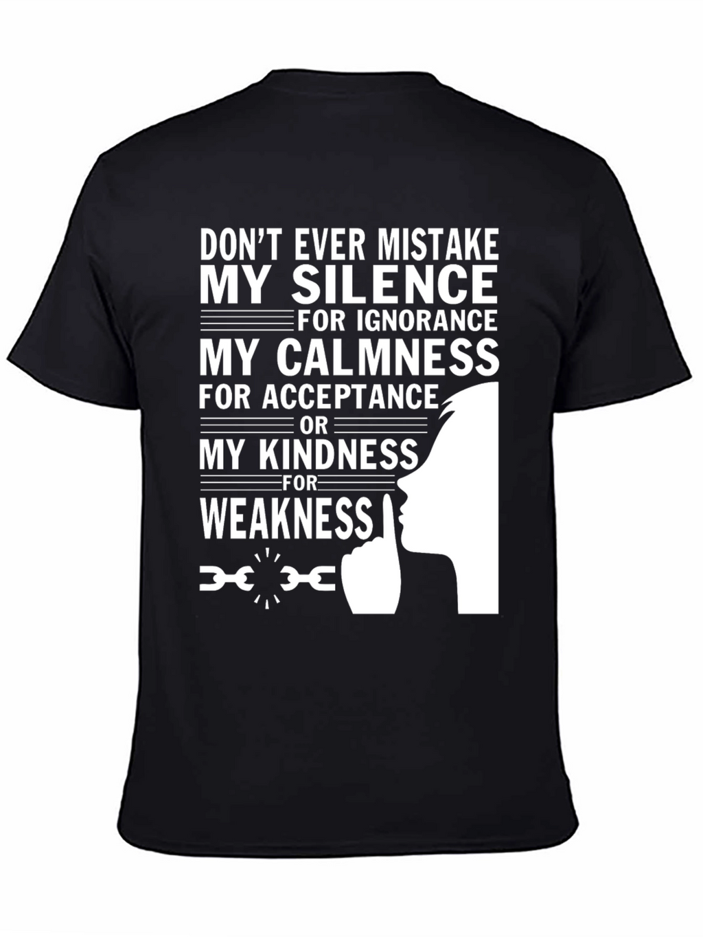 Silence Calmness Kindness Graphic Tee