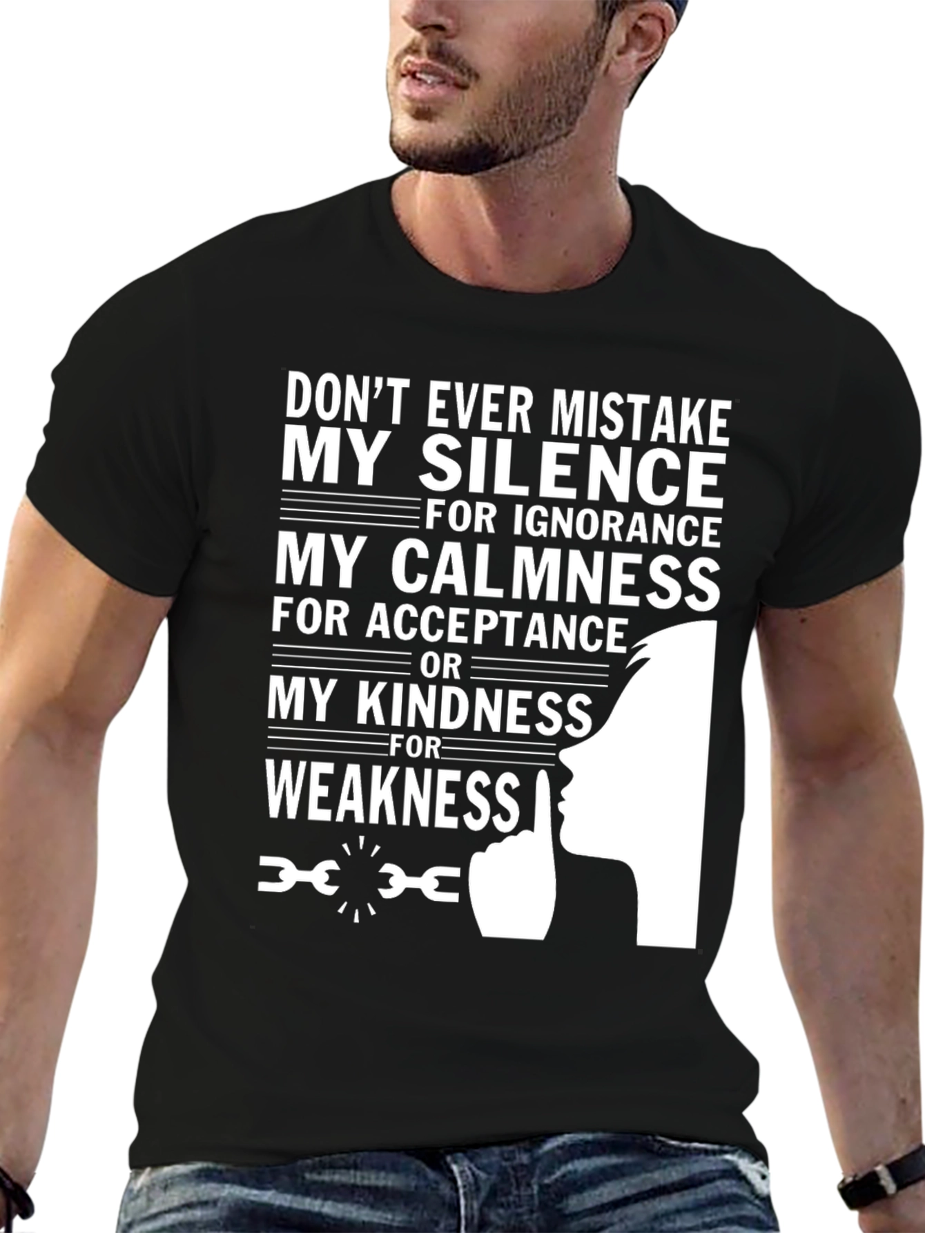 Silence Calmness Kindness Graphic Tee