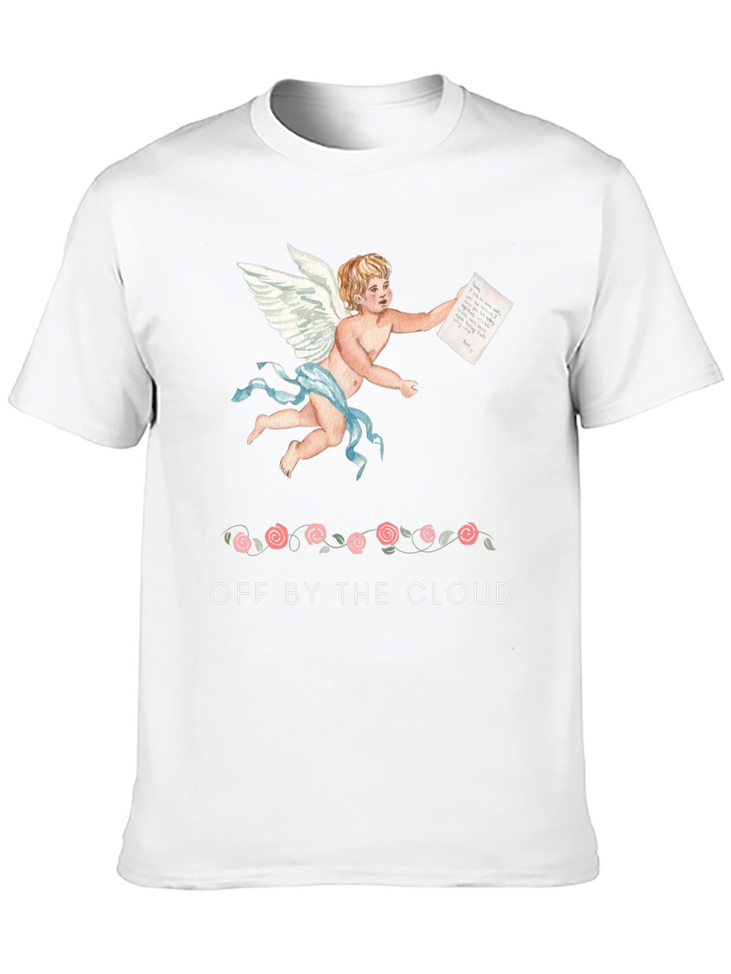 Cherub Print Black T-Shirt