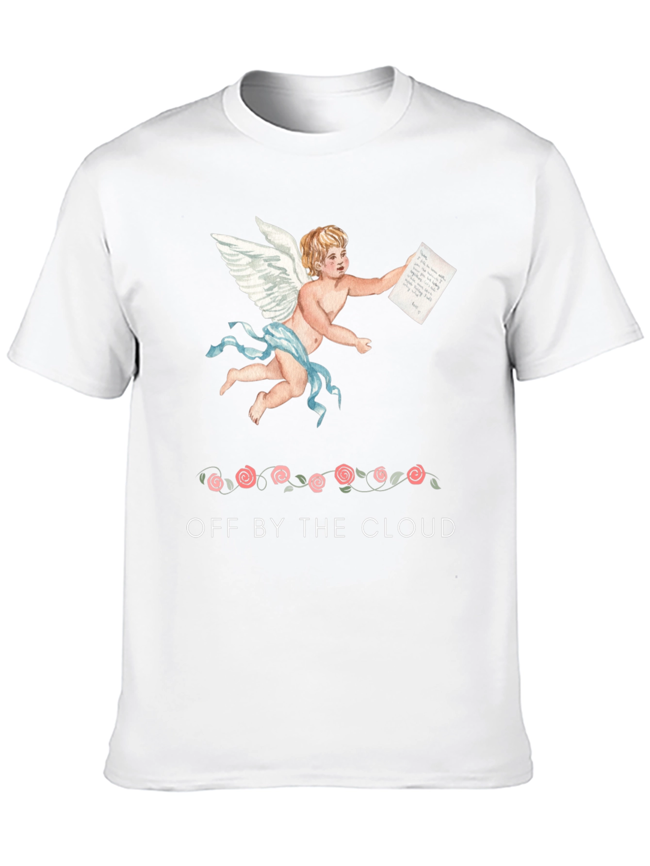 Cherub Print Black T-Shirt
