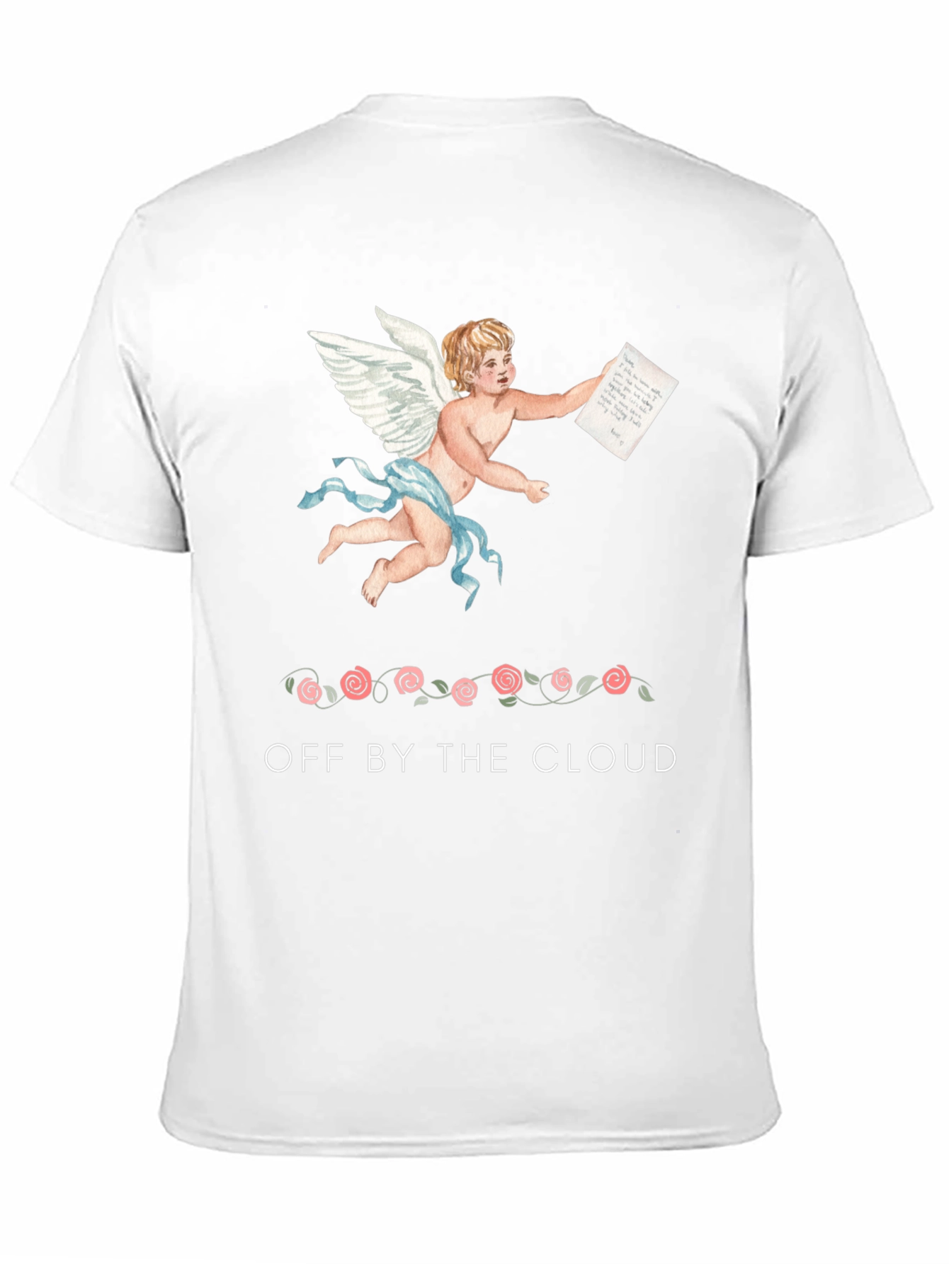 Cherub Print Black T-Shirt