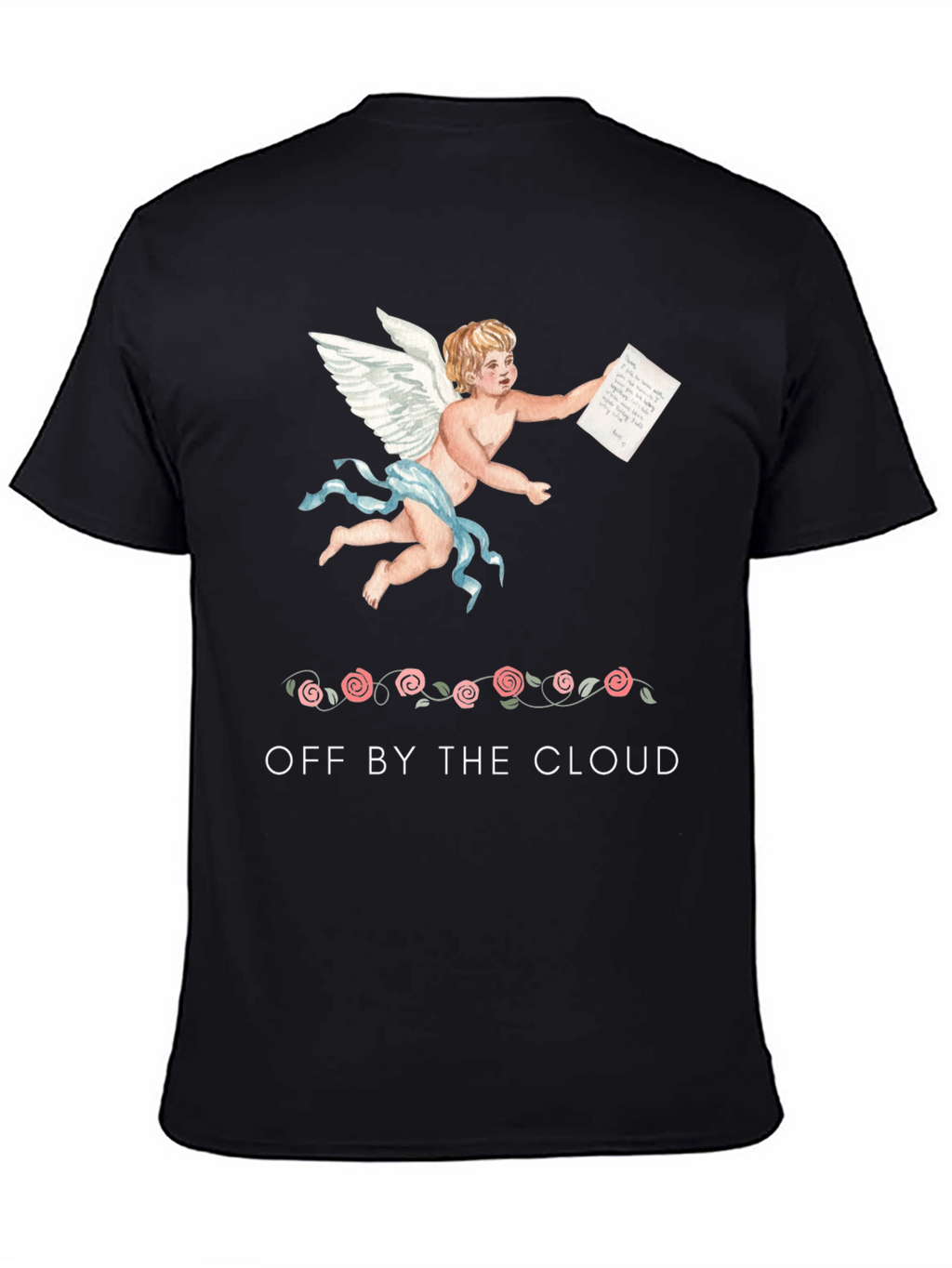 Cherub Print Black T-Shirt