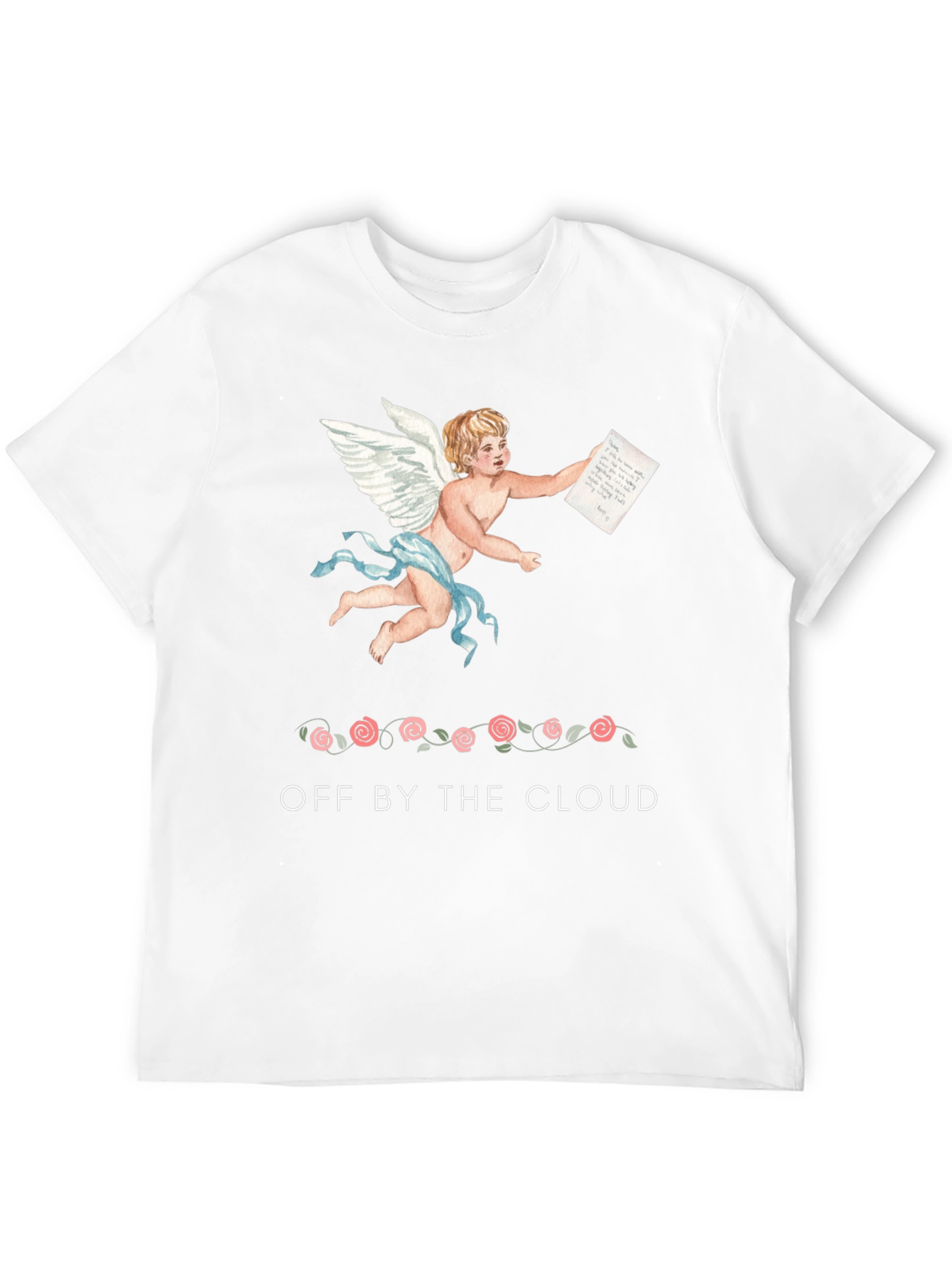 Cherub Print Black T-Shirt