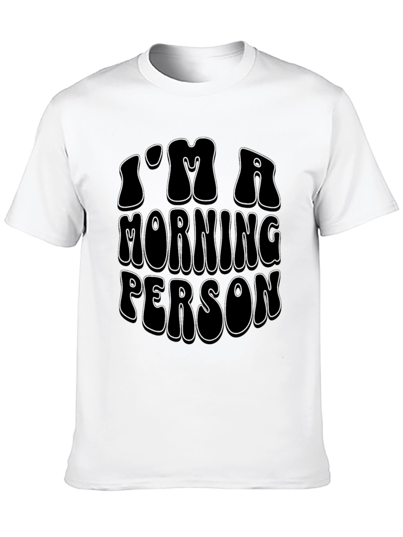 Im A Morning Person Black Graphic Tee