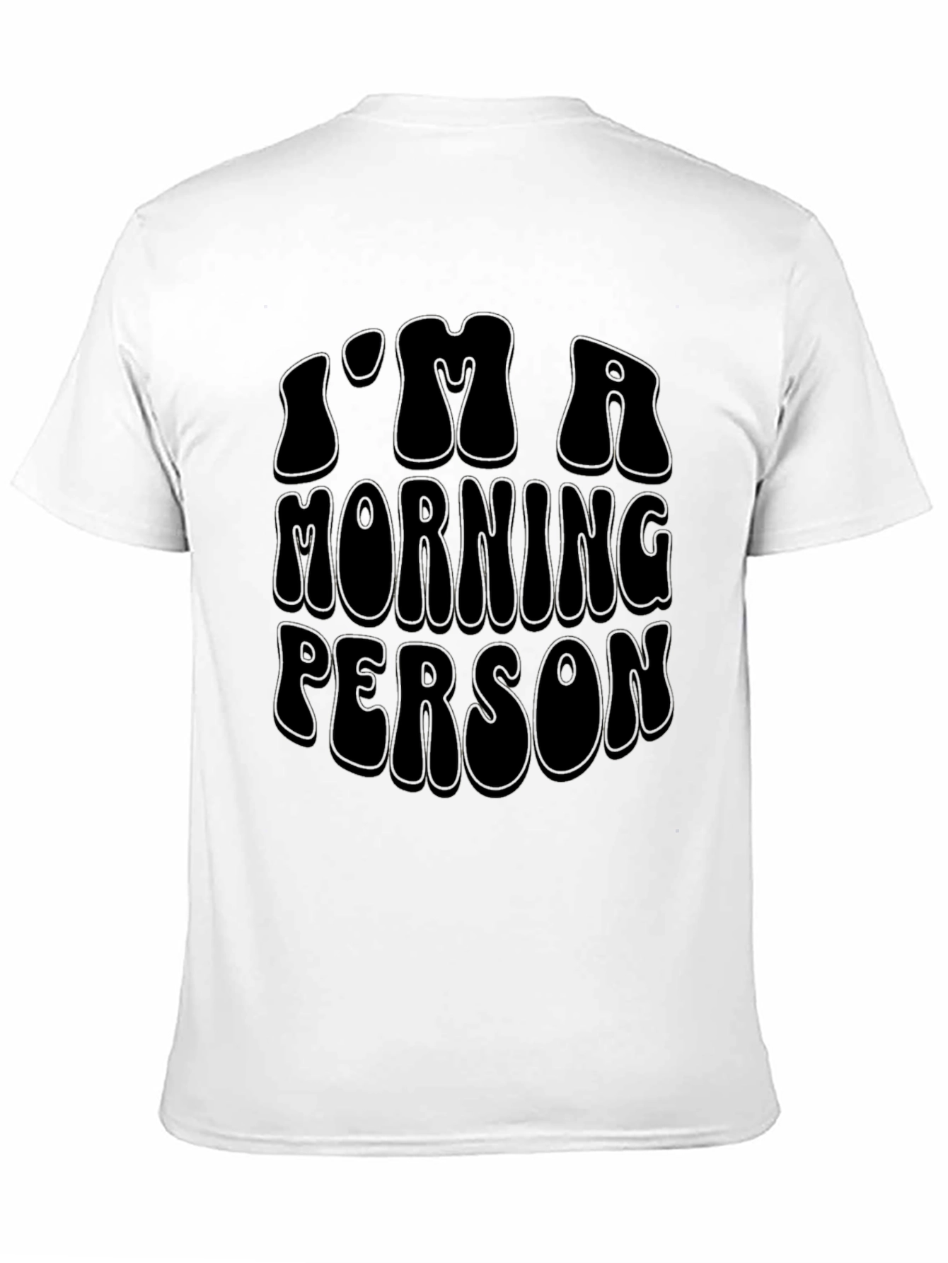 Im A Morning Person Black Graphic Tee