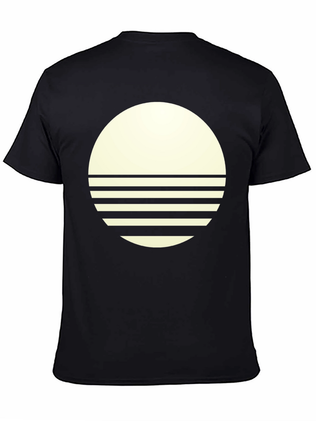 Modern Graphic Tee - Round Sunset Design