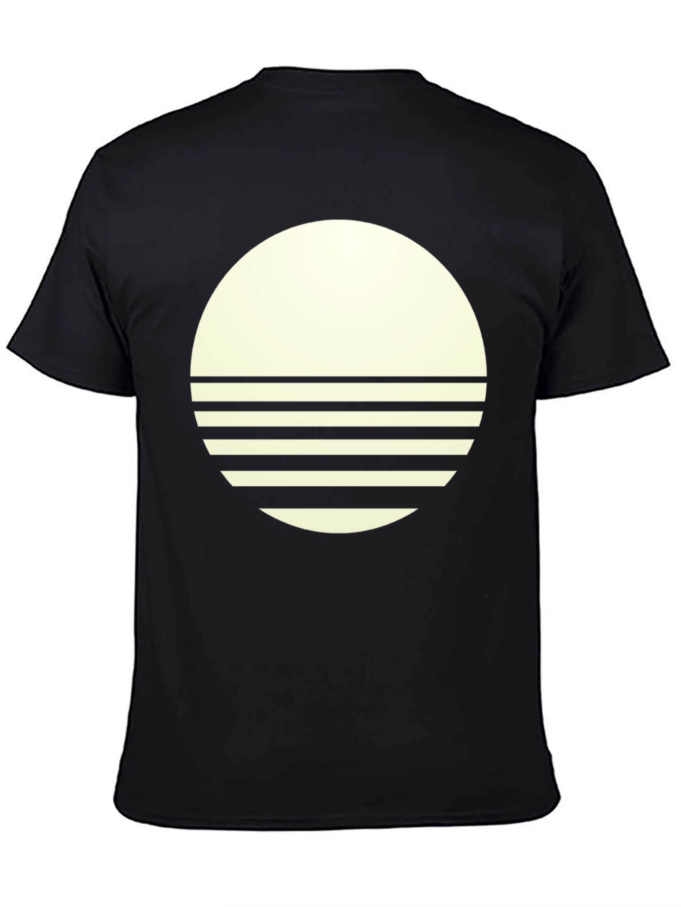 Modern Graphic Tee - Round Sunset Design