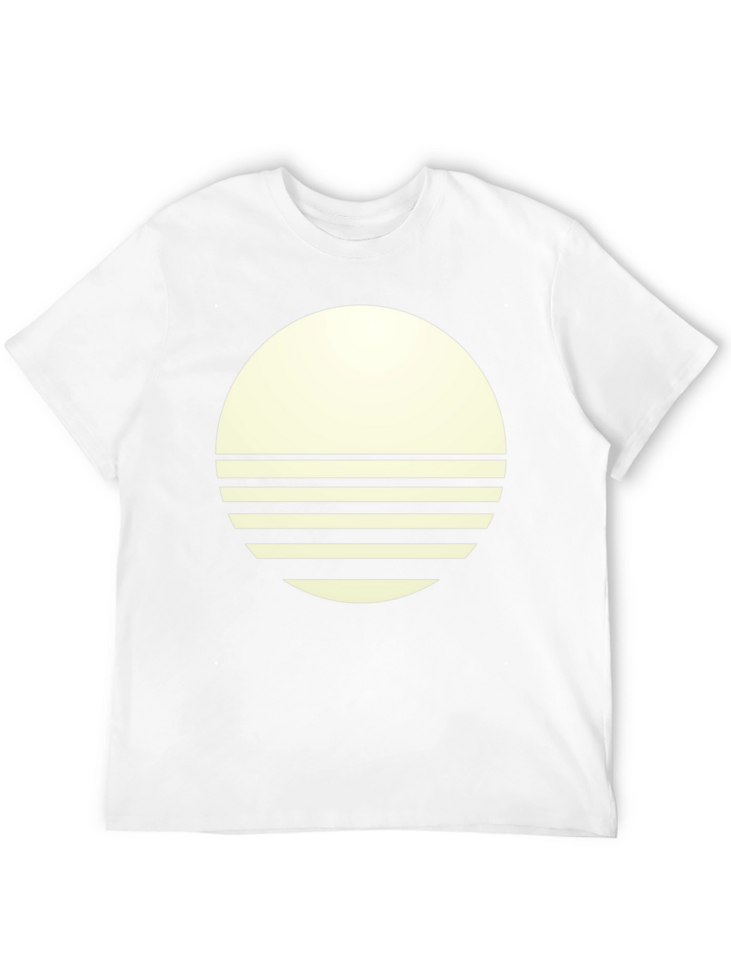 Modern Graphic Tee - Round Sunset Design