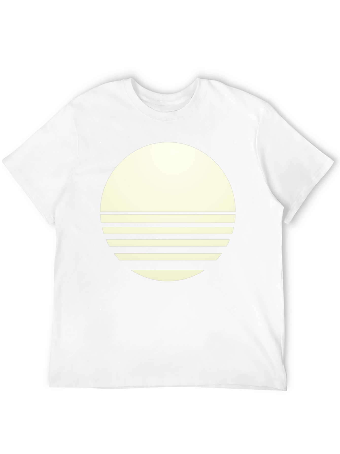 Modern Graphic Tee - Round Sunset Design