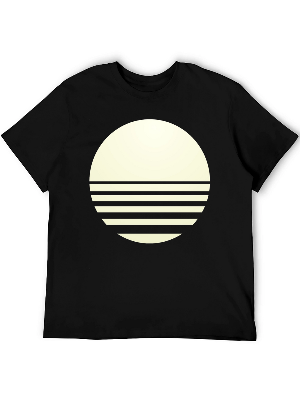 Modern Graphic Tee - Round Sunset Design