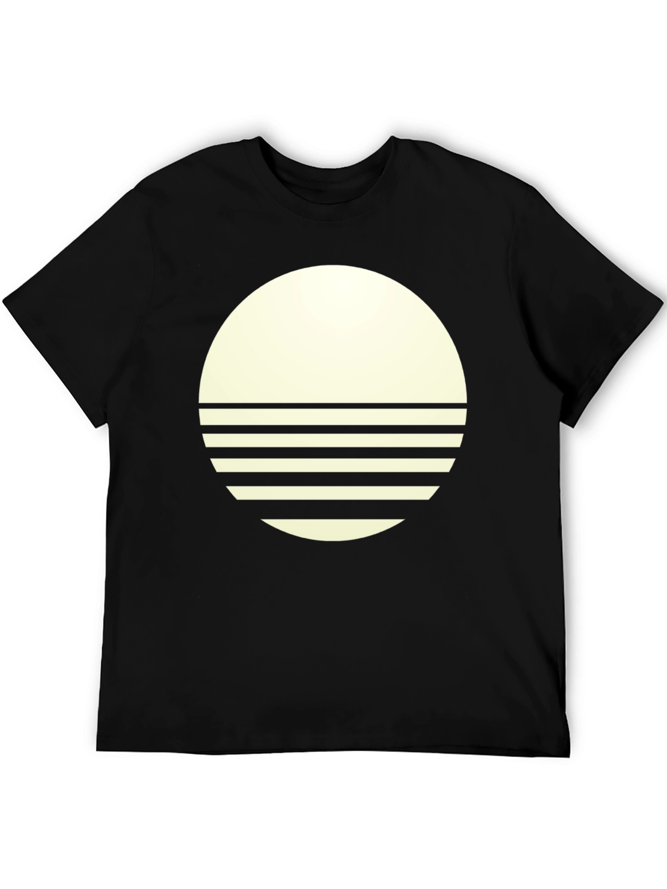 Modern Graphic Tee - Round Sunset Design