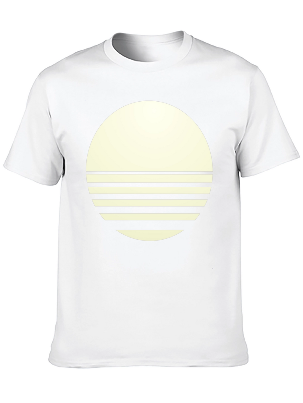 Modern Graphic Tee - Round Sunset Design