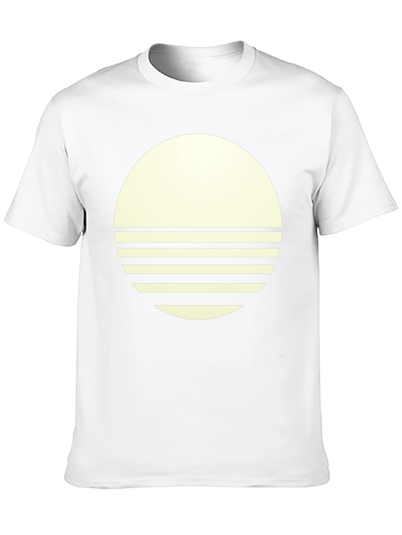 Modern Graphic Tee - Round Sunset Design