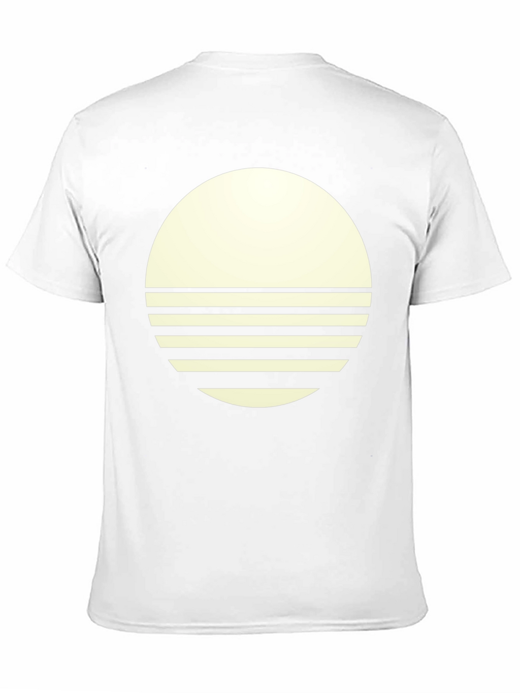 Modern Graphic Tee - Round Sunset Design